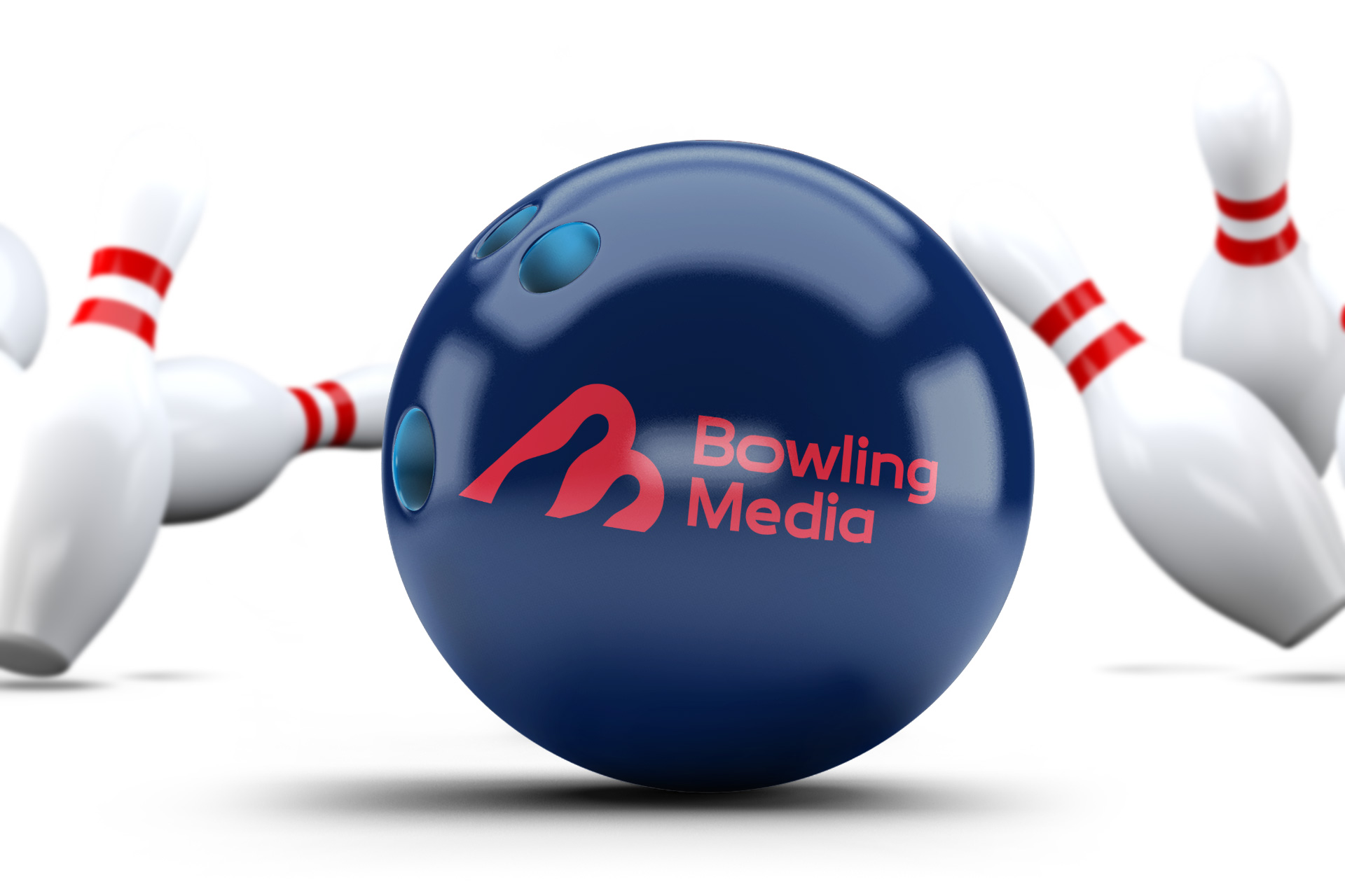 L'image d'une boule de bowling et de quilles